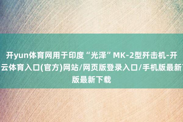 开yun体育网用于印度“光泽”MK-2型歼击机-开yun云体育入口(官方)网站/网页版登录入口/手机版最新下载